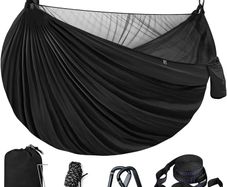 NEW SALE | Hammock with Mosquito Net - Lightweight Double Hammock, Hold Up to 350kg, Portable Hammocks for Indoor, Outdoor, Hiking, Camping, Backpacking, Travel, Backyard, Beach