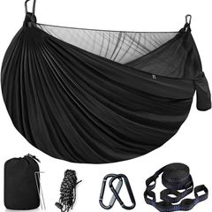 NEW SALE | Hammock with Mosquito Net - Lightweight Double Hammock, Hold Up to 350kg, Portable Hammocks for Indoor, Outdoor, Hiking, Camping, Backpacking, Travel, Backyard, Beach
