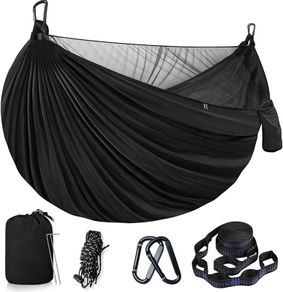 NEW SALE | Hammock with Mosquito Net - Lightweight Double Hammock, Hold Up to 350kg, Portable Hammocks for Indoor, Outdoor, Hiking, Camping, Backpacking, Travel, Backyard, Beach