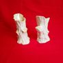 Pair of Belleek Tree Stump Vases (Spill Vases), 5th Mark, Ireland Image 5