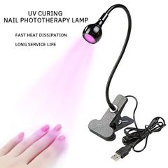 Purple Light Multifunctional High Quality Manicure UV Glue Curing Lamp with Clip and Switch USB Lamp One Lamp Multipurpose
