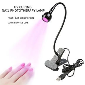 Purple Light Multifunctional High Quality Manicure UV Glue Curing Lamp with Clip and Switch USB Lamp One Lamp Multipurpose