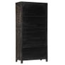 Highboard Black 90x40x180 cm Solid Mango Wood Image 5
