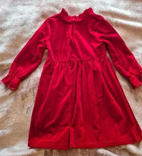 girls red dress