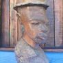 Large Wooden Head Sculpture Image 7