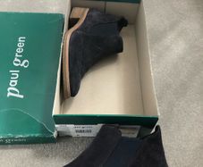 Paul Green navy suede ankle boots
