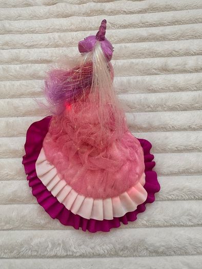 My Little Pony Lily Lightly Unicorn Light Up With Dress Damaged Dirty Lash approx. 12 cm. Used Please see photos