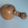 Hand turned wooden apple Image 2