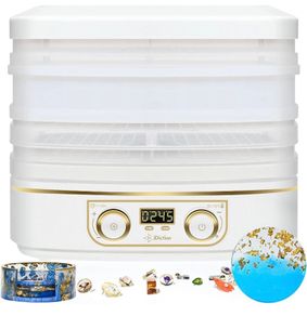 Resin Curer Machine - 2 Hours Quick Curing Epoxy Resin Dryer Machine, 3 Layers Tray and Silicone Ring for Deeper Mold, 360 Hot Air Circulation, Resin Supplies for Epoxy Resin Casting Art (FREE POSTAGE)