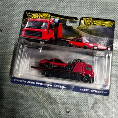 Toyota Ae86 Sprinter Fleet Street Team Transporter Hot Wheels