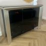 Glass and Chrome cabinet/tv unit Image 2