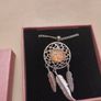 Handmade Silver dreamcatcher pendant Image 2