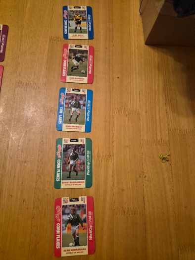 Republic of Ireland Kelloggs USA 94 Player Cards, Roy Keane,  Paul McGrath, Ray Houghton