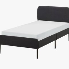 IKEA SLATTUM upholstered single bed frame