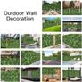 4 Pcs 50cmx50cm Artificial Fern Leaf Wall Panels, Combine to 1mx1m Image 6