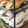 _4-Tier Shoe Rack, Metal Frame, Non-woven Fabric Shelves for Hallway, Bedroom, Living Room Image 2