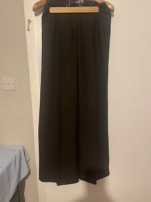 MaxMara dark brown tailored wide leg trousers Size 10