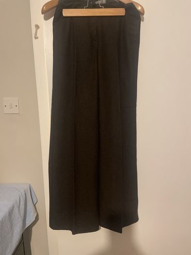 MaxMara dark brown tailored wide leg trousers Size 10