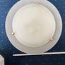 Vintage  Retro 'UFO' Ceiling light. LED compatible. Image 4