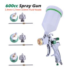 BRAND NEW Spray Gun 1.4/1.7/2.0mm Nozzle Gravity Airbrush For Car Painting