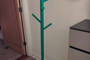 Teal green coat stand