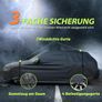 Jeep Waterproof Car Cover, Cotton Car Cover with Zipper for SUV, Anti-UV, Breathable, Dustproof, Rain, Scratch, Snow, Sun, Outdoor, 505x195x175cm, Black Image 3