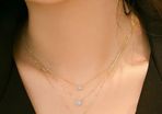 Certified Diamond Pendant necklace: 14K Solid Gold