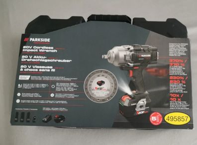 Parkside Performance 20V Cordless Brushless Impact Wrench Socket Set Adapter 1/2 Inch Drive. Garage Mechanic Tractor Car Trailer Lawnmower Repair Taxi DIY