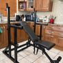 Large Gym Bundle, 100kg Metal Weights Set, 250kg Rated Heavy Sqaut Rack, Weight Bench, Aerobic Step And More!!! Image 6