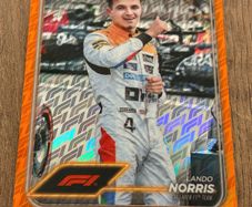 Lando Norris 2024 Topps Chrome F1 Logo Orange /25 Refractor Formula 1 SSP #168