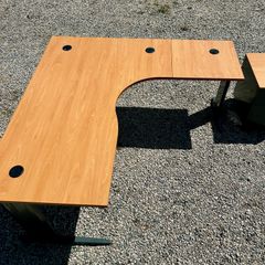 L-Shaped Office Desk & Drawers