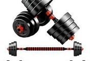 Adjustable Dumbbells &amp; Connecting Bar 20kg Set - Free Delivery