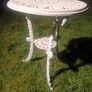 Victorian Style HandPainted Cast Iron Garden Table Image 3