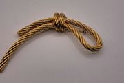Vintage Christian Dior rope brooch