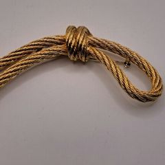 Vintage Christian Dior rope brooch