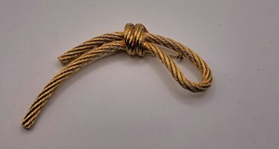 Vintage Christian Dior rope brooch