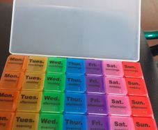 7 day morning noon afternoon and evening pill organizer