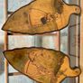 Vintage Dutch Wooden Wall Decor with Original Handpainted Scenes on the Reverse Image 2