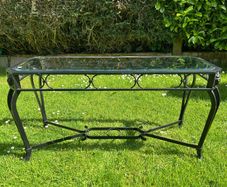 Glass top table