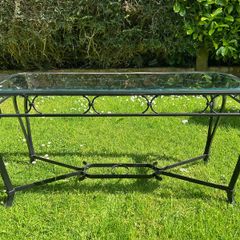 Glass top table