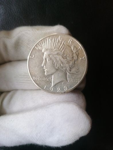 1923 US Silver Peace Dollar Coin
