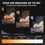 Ceiling Lights Living Room,72W 80cm LED Aryli Modern Ceiling Lighting with Remote Control,Dimmable 2800-7000K,6 Ring Chandelier for Living Room,Bedroom,Bathroom,Kitchen Image 5
