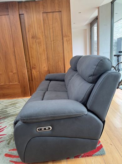 Hardy 3 Seater | USB | Power Recliner | Grey Recliner sofa