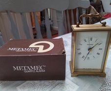 New Metamec Quartz Carriage Clock