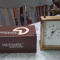 New Metamec Quartz Carriage Clock