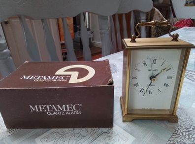New Metamec Quartz Carriage Clock