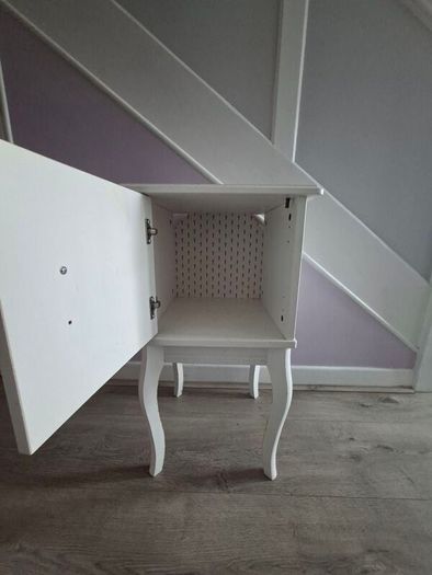 White IKEA HEMNES Bedside Table / Nightstand