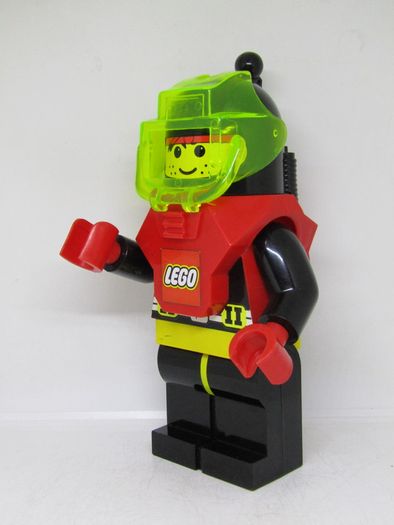 Very Rare Vintage Lego Grosvenor Aquazone Divers Red And Black Large Figure 27cm High 12" Tall Lego Bubble Bath Bath Foam Still Full Condition Very Good Original Condition As Pictured Never Used From Old Stock Height 27cm Lego Tag Is Still On The Figure Y