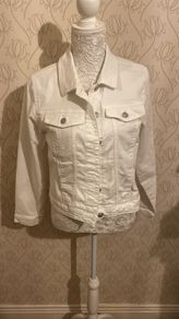 denim  jacket white