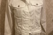 denim  jacket white